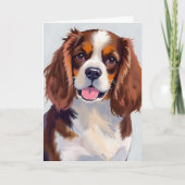 Carte Peinture de chien Cocker Spaniel (Devant)