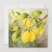 Carte Peinture de citrons (Devant)