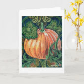 Carte Peinture de citrouille vierge (Fleur jaune)