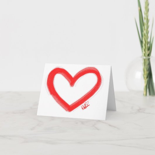 Carte Peinture de cœur (Devant)