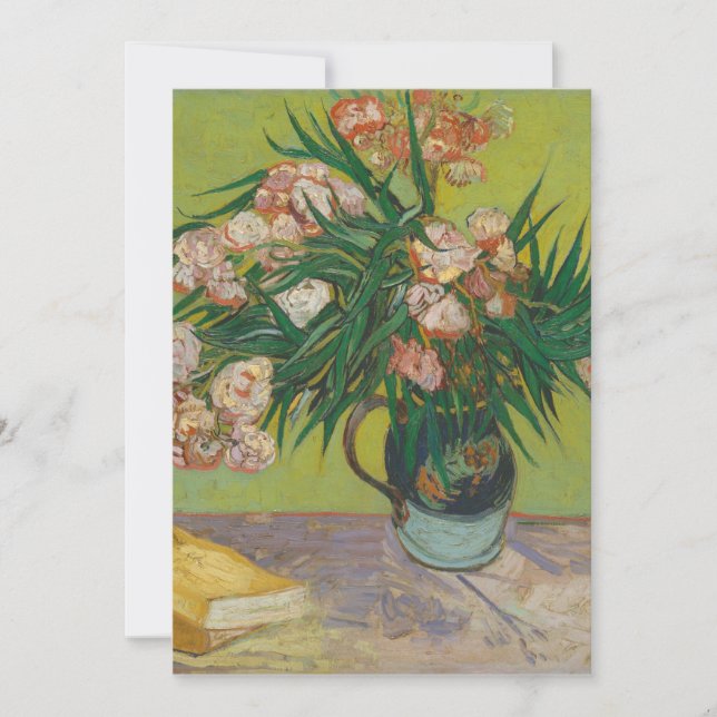 Carte Peinture de fleur d'oléandre de Vincent Van Gogh (Devant)