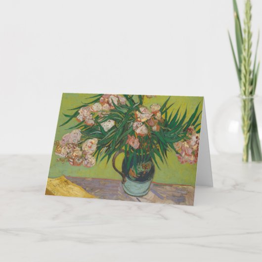 Carte Peinture de fleur d'oléandre de Vincent Van Gogh (Devant)