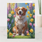 Carte Peinture de fleurs printanières du Grand Bouvier S (Devant)