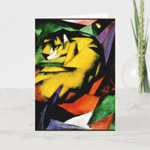 Carte Peinture de Franz Marc, Tigre