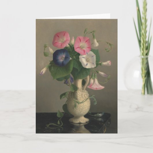 Carte Peinture de gloires du matin dans un vase (Devant)