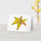 Carte Peinture de Jardin aux Fleurs Lys (Fleur jaune)