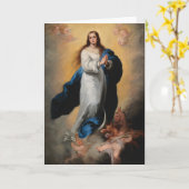 CARTE PEINTURE DE LA RENAISSANCE AVEC MADONE ET LE (Fleur jaune)