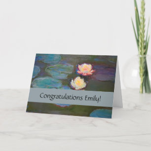 Carte Peinture de nénuphars d'étang de Monet