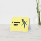 Carte Peinture de perroquet tropical pour les amateurs d (Devant)