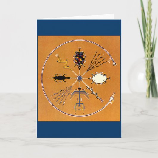 Carte Peinture de sable Tribal amérindien (Devant)