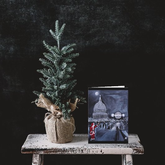 Carte Peinture de Santa à Londres par Alfred Fox