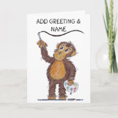 Carte Peinture de singe effronté (Devant)