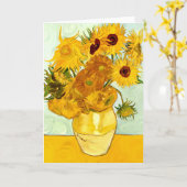 Carte Peinture de tournesol jaune de Vincent Van Gogh 18 (Fleur jaune)