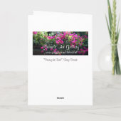 Carte Peinture des oiseaux par anniversaire de Franz (Dos)