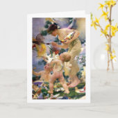 Carte Peinture des oiseaux par anniversaire de Franz (Fleur jaune)