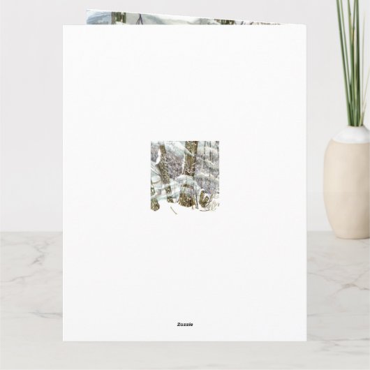 Carte Peinture d'hiver (Dos)