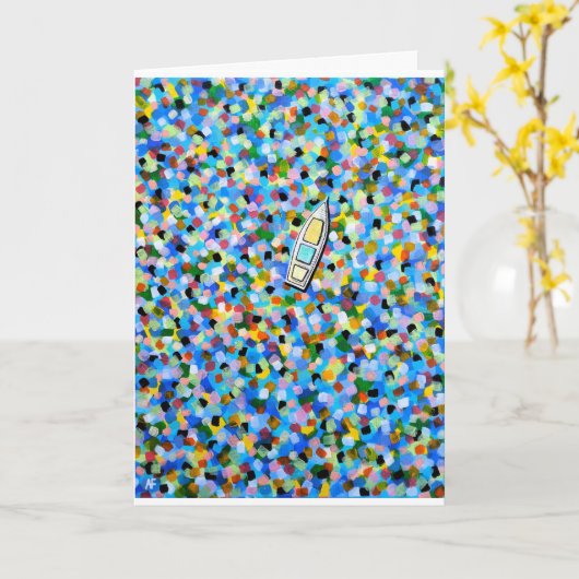 Carte Peinture Drifting through Dreams par Alfred Fox (Fleur jaune)
