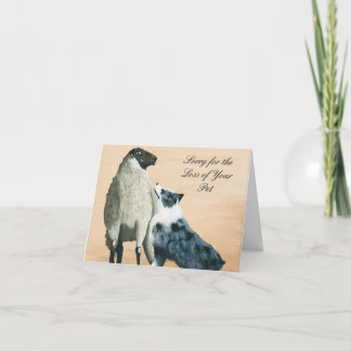 Carte Peinture du berger australien "One Tough Sheepdog"
