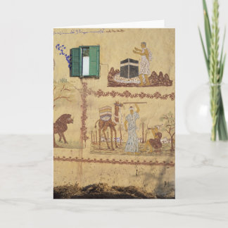 Carte Peinture du Hadj ou de l'Umra sur le mur du villag