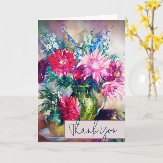 Carte Peinture florale (Fleur jaune)