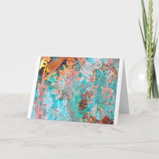Carte Peinture florale (Devant)