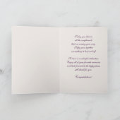 Carte Peinture florale 50e anniversaire de Mariage (Intérieur)