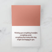 Carte Peinture Imaginaire Fée Rose Cute (Intérieur)