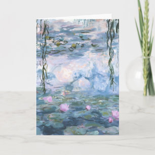 Carte Peinture impressionniste de Claude Monet sur les n