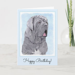 Carte Peinture Mastiff Neopolitan - Art Chien original