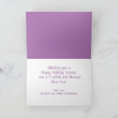 Carte Peinture moderne Arbre de Noël Décorations violett (Intérieur)