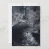 Carte Peinture Nebula en Galaxie noire blanche (Dos)