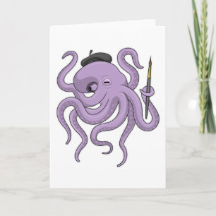 Carte Peinture Octopus Peinture brosse