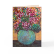 Peinture originale de bouquet floral d'art fin