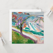 Carte Peinture paysagère Edward Munch (Devant/Arrière en situation)