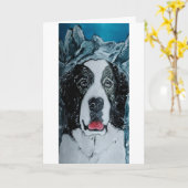 Carte Peinture pyrénéenne Mastiff par Alfred Fox (Fleur jaune)