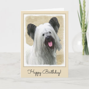 Carte Peinture Skye Terrier - Cute Original Chien Art