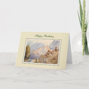 Carte peinture vintage