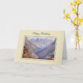 Carte peinture vintage (Fleur jaune)
