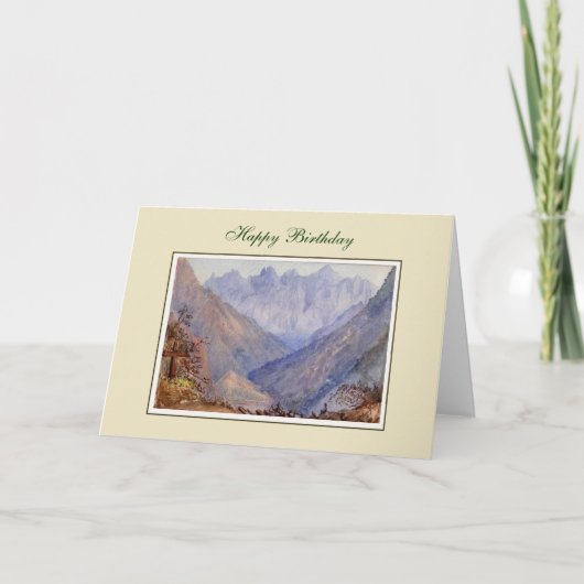 Carte peinture vintage (Devant)