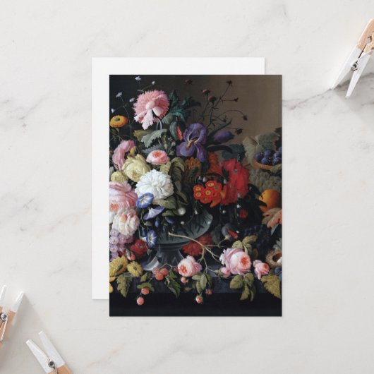 Carte Peinture Vintage classique (Devant/Arrière en situation)