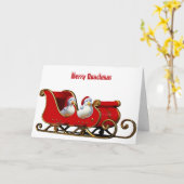 Carte Pekin Ducks Christmas (Fleur jaune)
