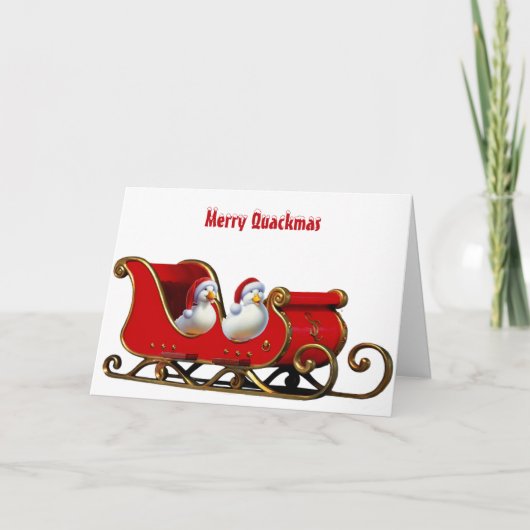 Carte Pekin Ducks Christmas (Devant)