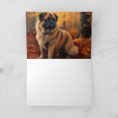 Carte Pekingese à l'automne Feuilles automne Inspire (Intérieur)