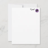 Carte Pekingese blanche avec "évier" (Dos)