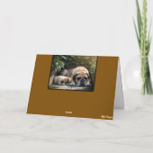 Carte Pekingese et Bullmastiff (Dos)