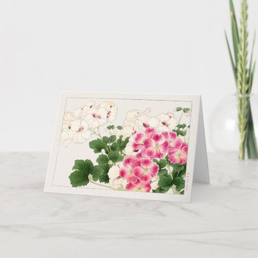 Carte Pelargonium par Tanigami Konan (Devant)
