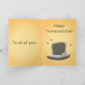 Carte Pèlerin Turquie (Thanksgiving) (Intérieur)