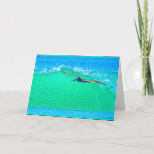 Carte Pelican Birds Animaux sauvages Plage