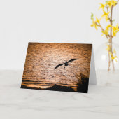 Carte Pélican de Coorong au crépuscule (Fleur jaune)