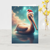 Carte Pelican Noel (Fleur jaune)